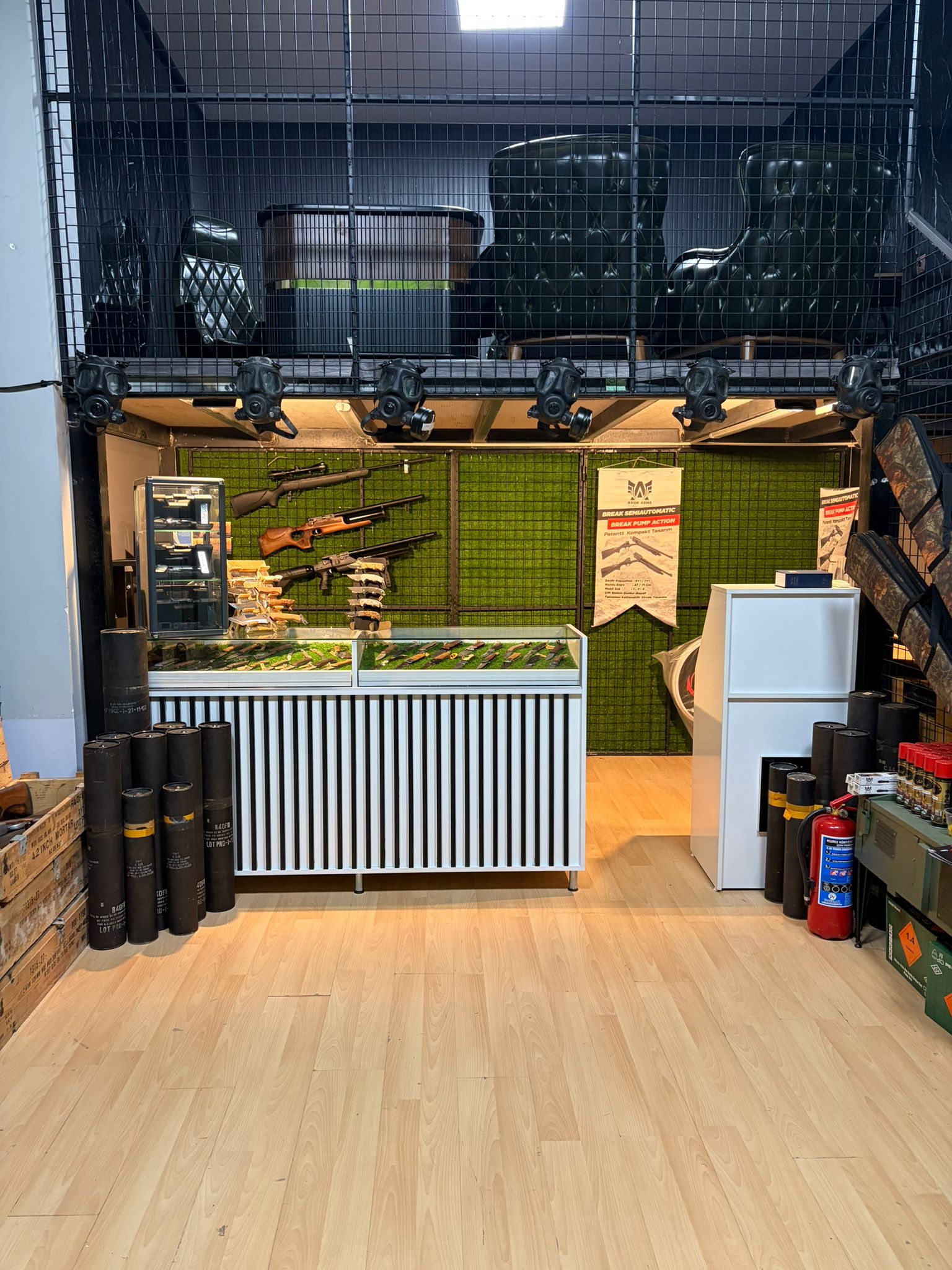 VİP GUN Sakarya havalı tüfek PCP bıçak teşhir tezgahı